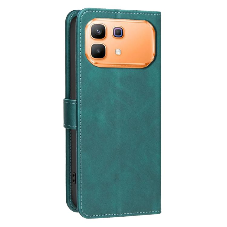 For Infinix Note 60 5G / 60 Pro 5G Solid Color Calfskin Texture RFID Vegan Leather Phone Case