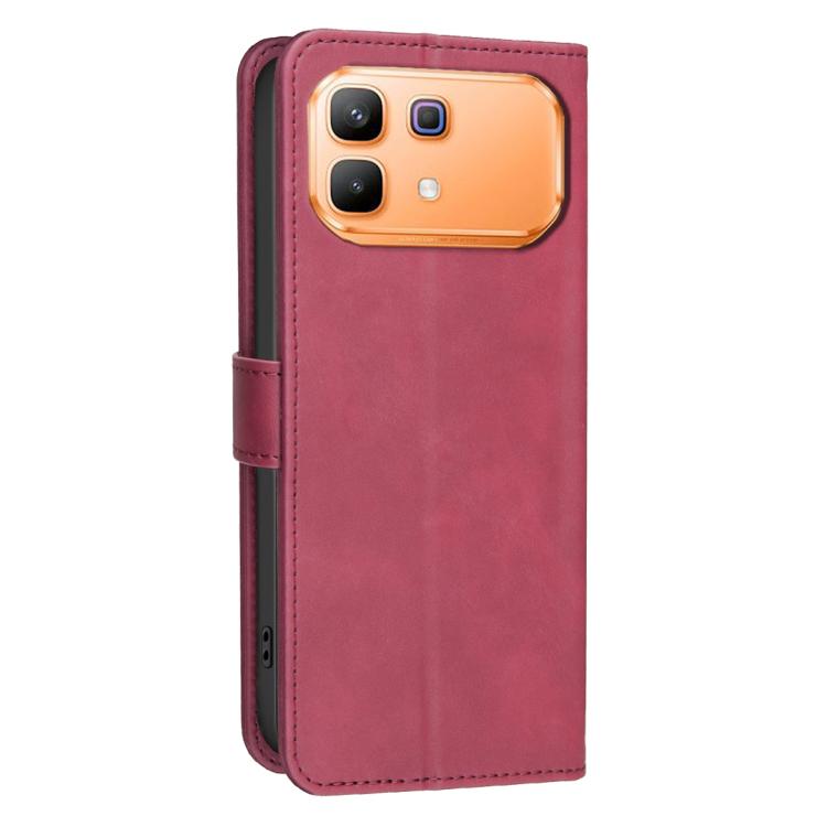 For Infinix Note 60 5G / 60 Pro 5G Solid Color Calfskin Texture RFID Vegan Leather Phone Case