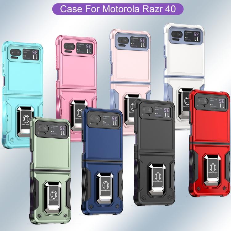 For Motorola Razr 40 Non-slip Shockproof Armor Phone Case with Ring Holder