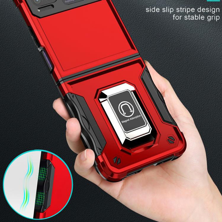 For Motorola Razr 40 Non-slip Shockproof Armor Phone Case with Ring Holder