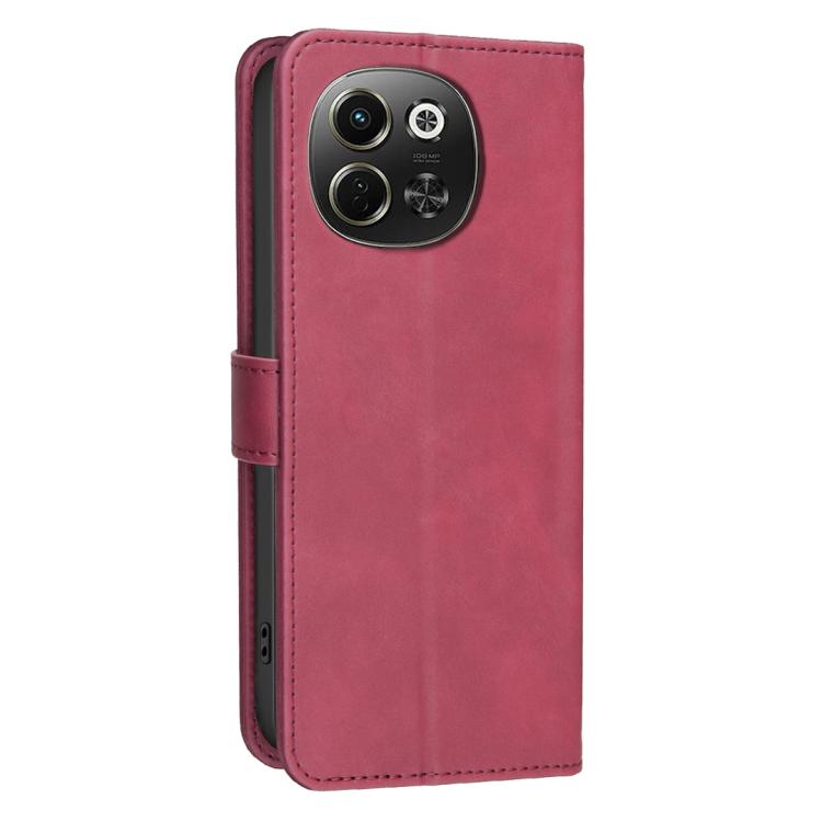 For Tecno Pova 6 Neo 5G / Spark 30 5G Solid Color Calfskin Texture RFID Vegan Leather Phone Case