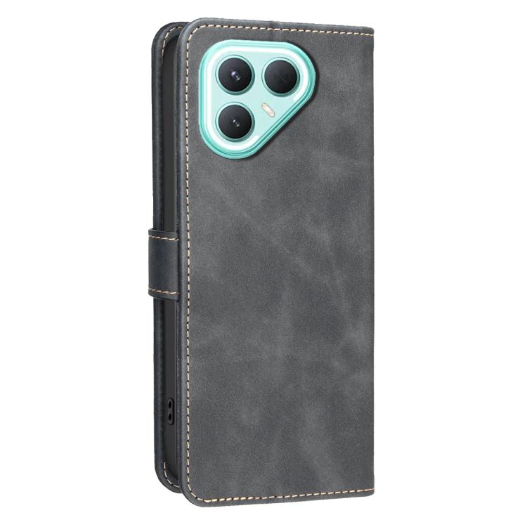 For Tecno Pova 7 Pro 5G Solid Color Calfskin Texture RFID Vegan Leather Phone Case