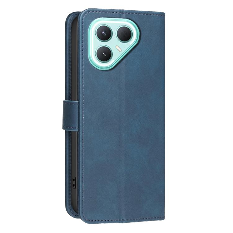 For Tecno Pova 7 Pro 5G Solid Color Calfskin Texture RFID Vegan Leather Phone Case
