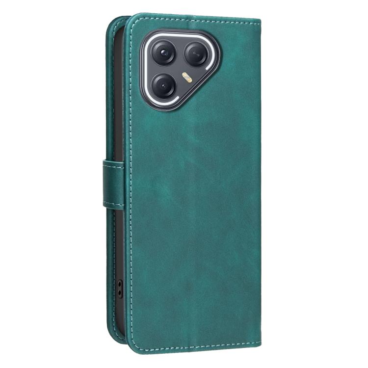 For Tecno Pova 7 Ultra 5G Solid Color Calfskin Texture RFID Vegan Leather Phone Case