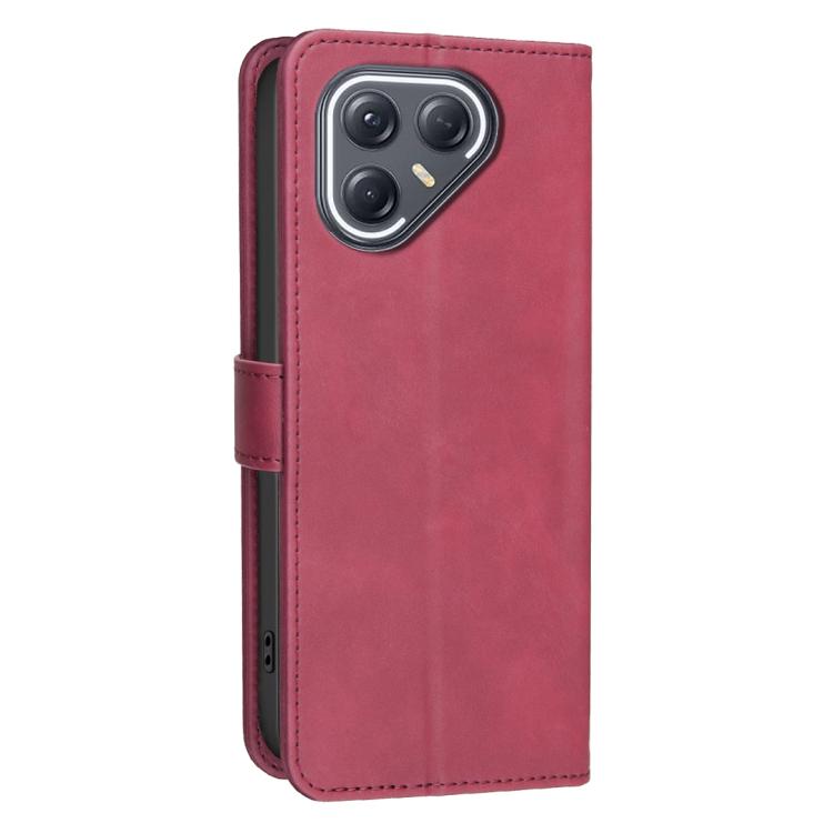 For Tecno Pova 7 Ultra 5G Solid Color Calfskin Texture RFID Vegan Leather Phone Case