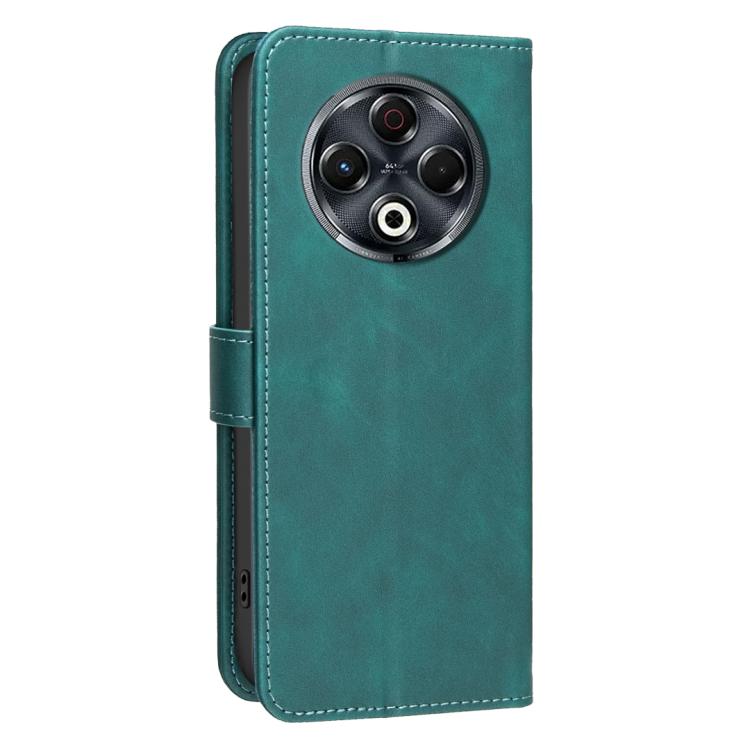 For Tecno Spark 30 4G Solid Color Calfskin Texture RFID Vegan Leather Phone Case