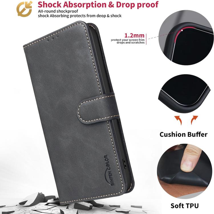 For Tecno Camon 50 4G Solid Color Calfskin Texture RFID Vegan Leather Phone Case