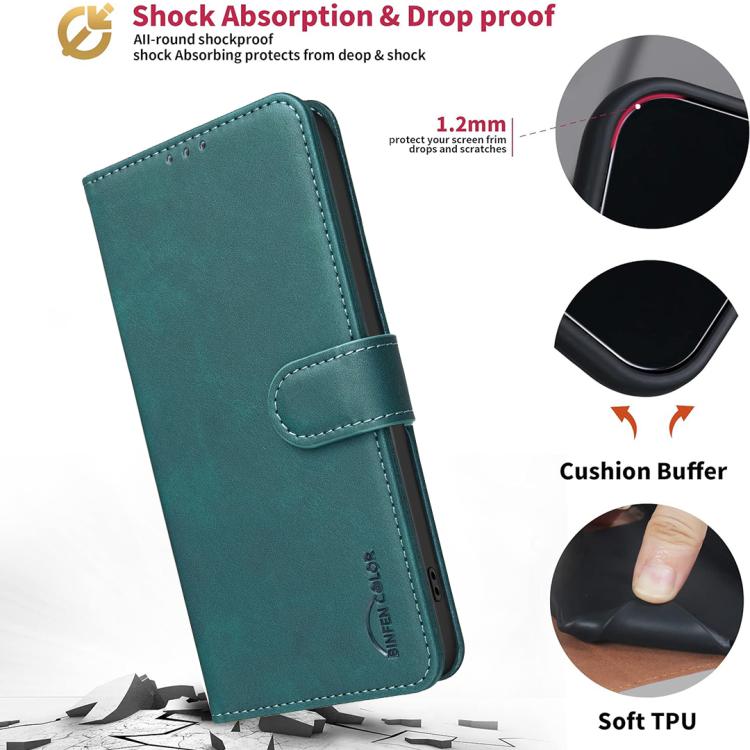 For Tecno Camon 50 4G Solid Color Calfskin Texture RFID Vegan Leather Phone Case