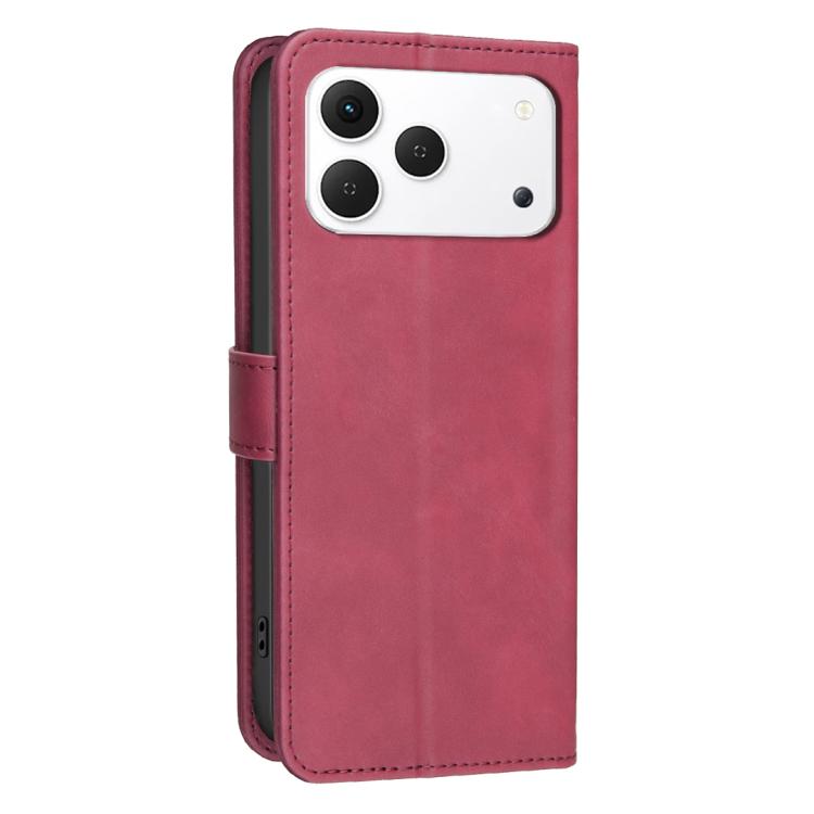 For Tecno Spark 50 4G Solid Color Calfskin Texture RFID Vegan Leather Phone Case