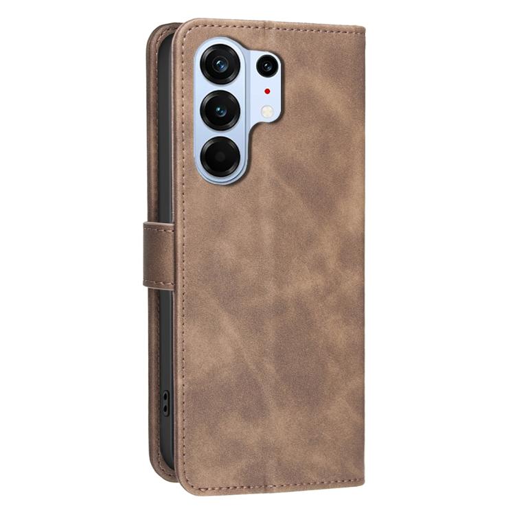 For Tecno Camon 50 Pro 4G Solid Color Calfskin Texture RFID Vegan Leather Phone Case
