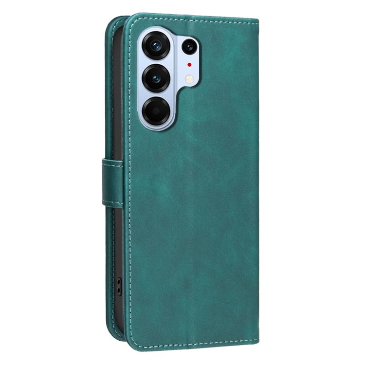 For Tecno Camon 50 Pro 4G Solid Color Calfskin Texture RFID Vegan Leather Phone Case