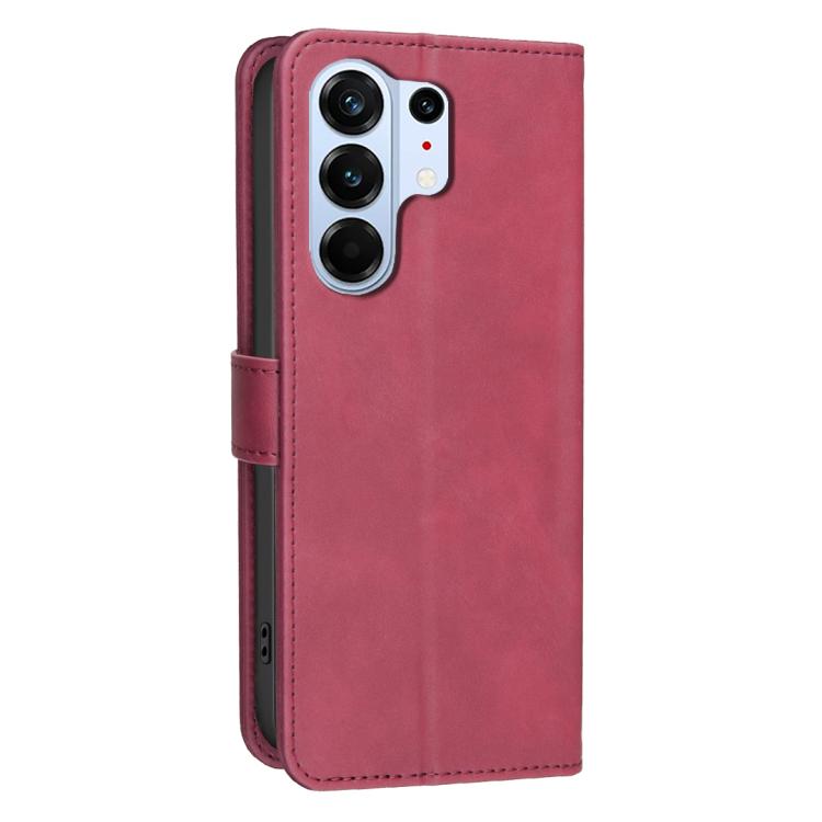 For Tecno Camon 50 Pro 4G Solid Color Calfskin Texture RFID Vegan Leather Phone Case