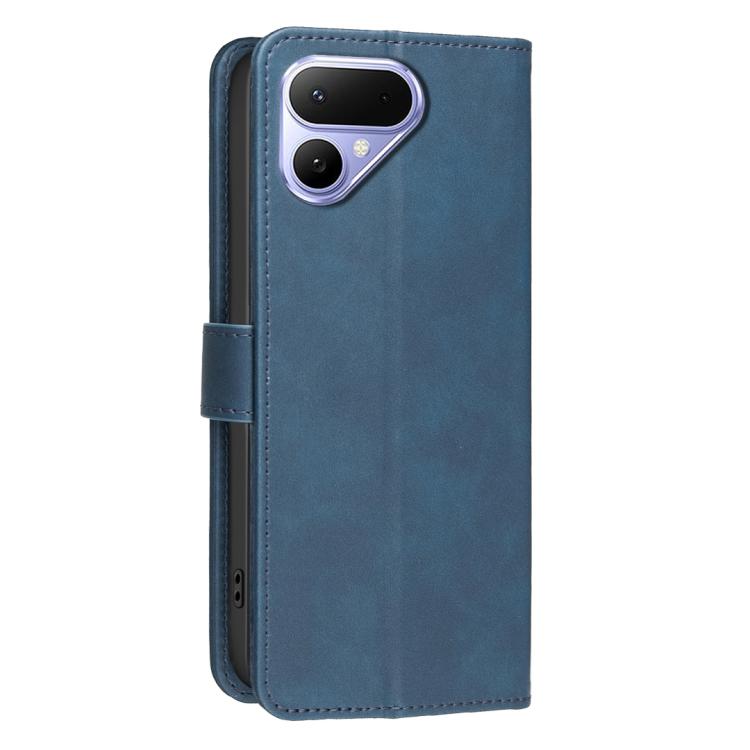 For Tecno Pova Curve 2 5G Solid Color Calfskin Texture RFID Vegan Leather Phone Case