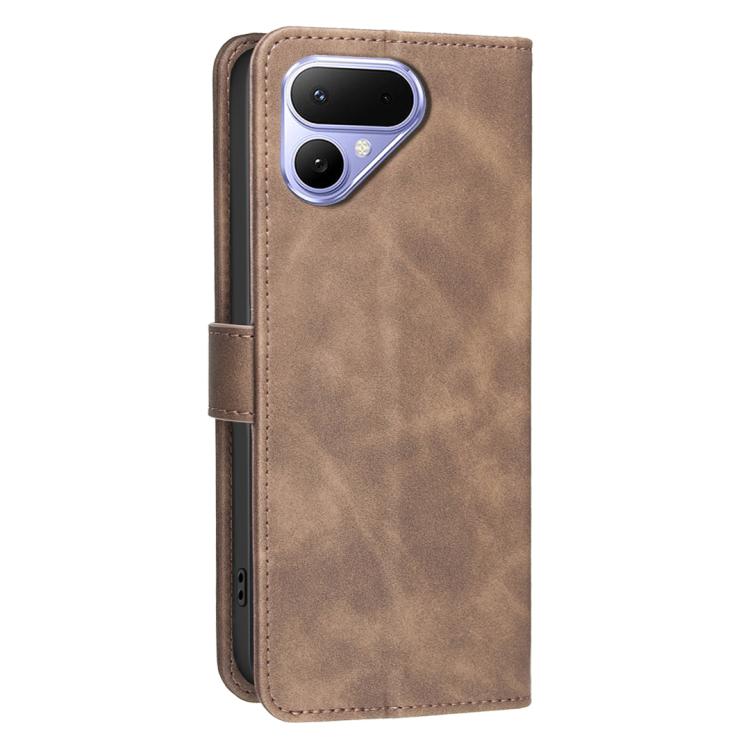 For Tecno Pova Curve 2 5G Solid Color Calfskin Texture RFID Vegan Leather Phone Case