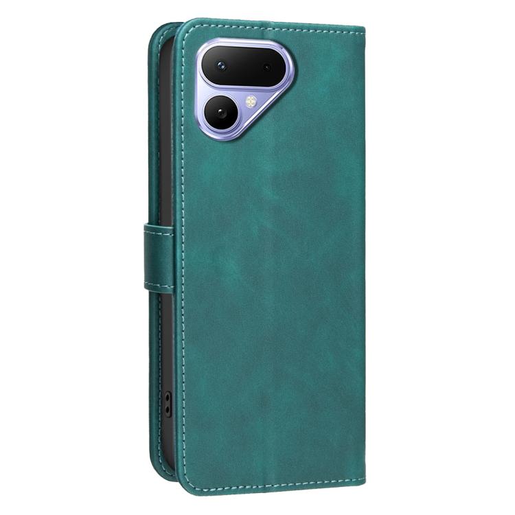 For Tecno Pova Curve 2 5G Solid Color Calfskin Texture RFID Vegan Leather Phone Case