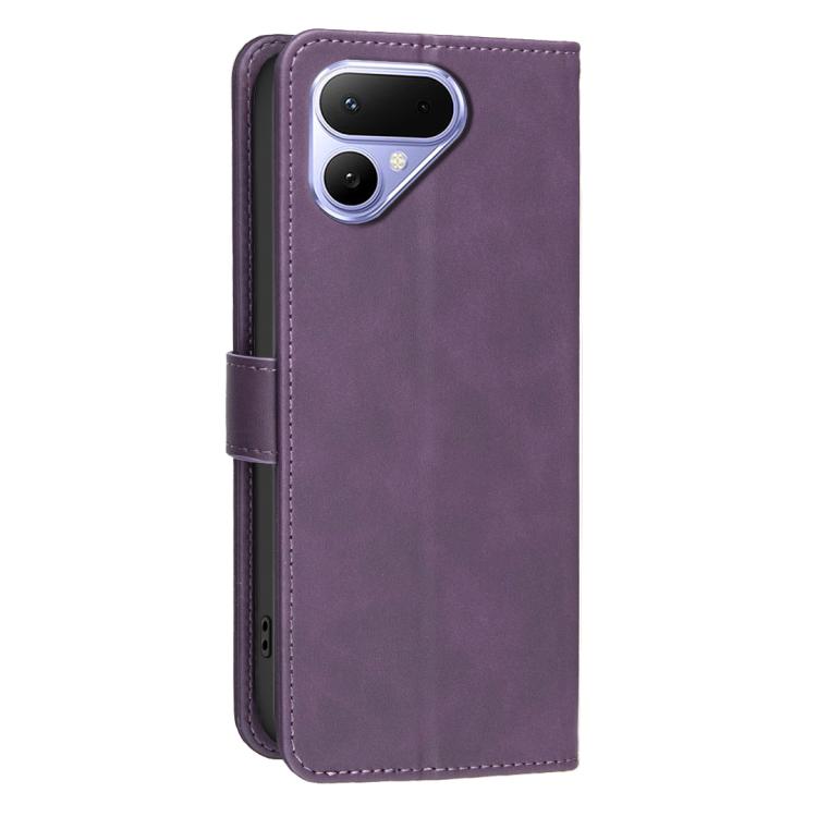 For Tecno Pova Curve 2 5G Solid Color Calfskin Texture RFID Vegan Leather Phone Case
