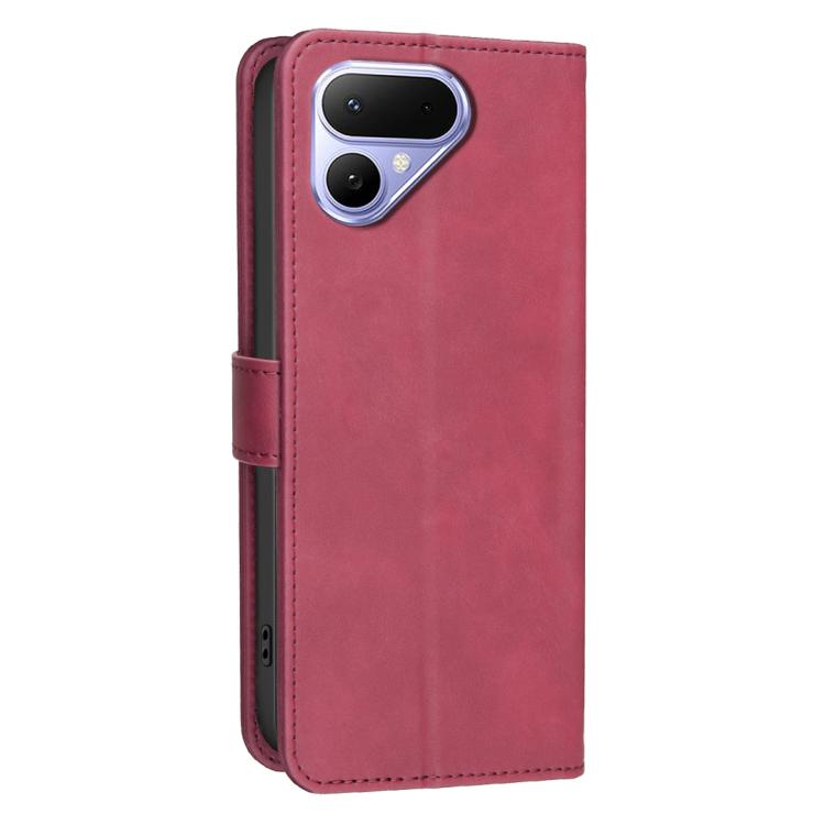 For Tecno Pova Curve 2 5G Solid Color Calfskin Texture RFID Vegan Leather Phone Case