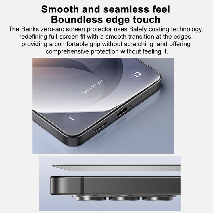 For Samsung Galaxy S26 Ultra 5G Benks Zero-Curve Anti-Explosion HD Tempered Glass Screen Protector