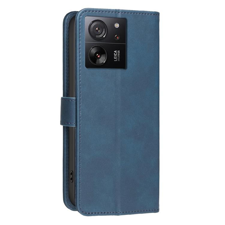 For Xiaomi 13T / Redmi K60 Ultra Solid Color Calfskin Texture RFID Vegan Leather Phone Case