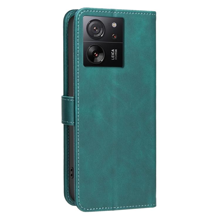 For Xiaomi 13T / Redmi K60 Ultra Solid Color Calfskin Texture RFID Vegan Leather Phone Case
