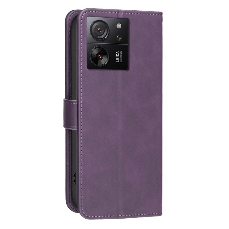 For Xiaomi 13T / Redmi K60 Ultra Solid Color Calfskin Texture RFID Vegan Leather Phone Case
