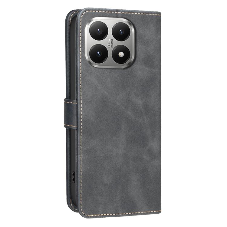 For Xiaomi 15T 5G Solid Color Calfskin Texture RFID Vegan Leather Phone Case
