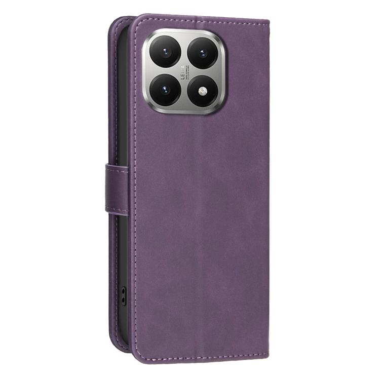 For Xiaomi 15T 5G Solid Color Calfskin Texture RFID Vegan Leather Phone Case