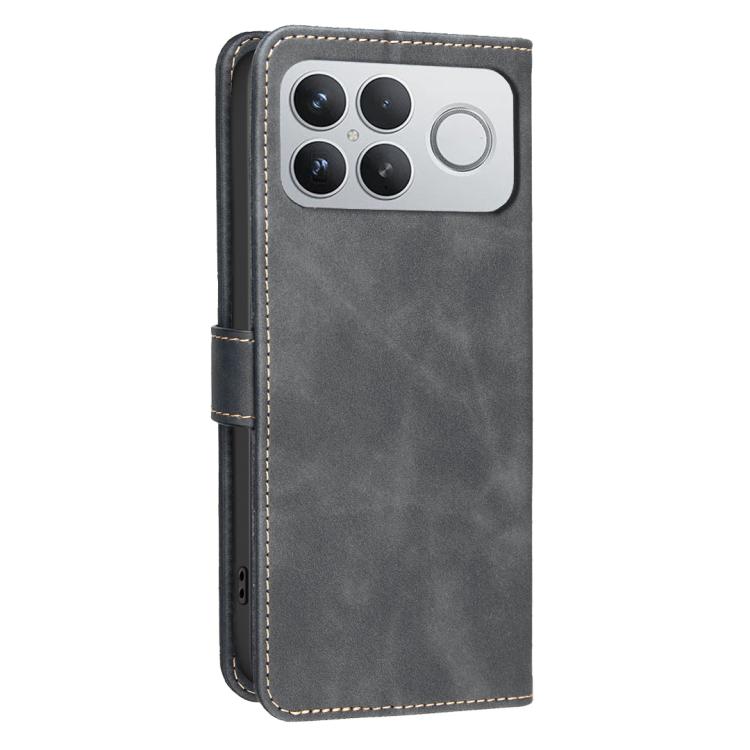 For Xiaomi Poco F8 Ultra 5G Solid Color Calfskin Texture RFID Vegan Leather Phone Case