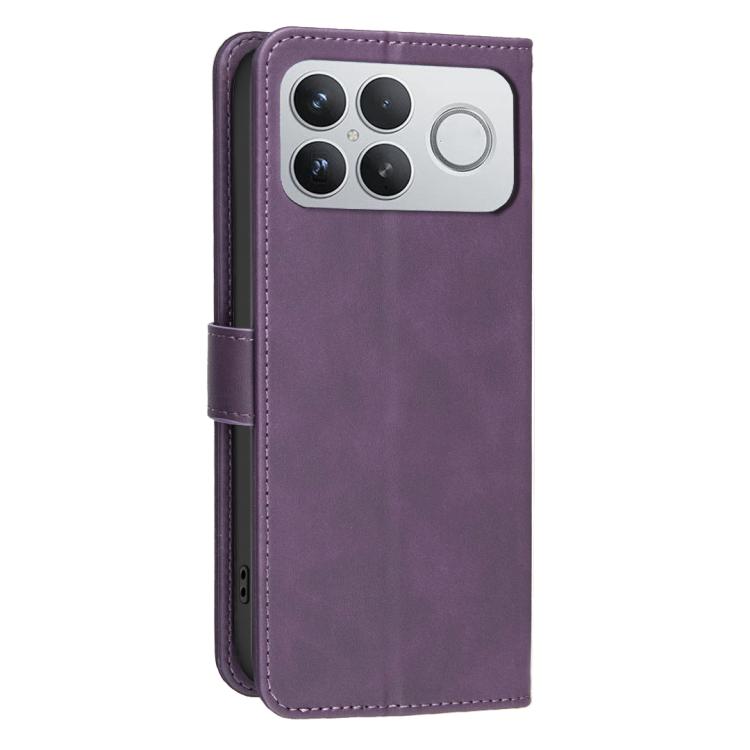 For Xiaomi Poco F8 Ultra 5G Solid Color Calfskin Texture RFID Vegan Leather Phone Case