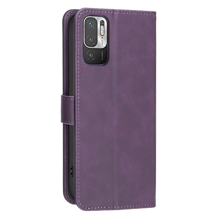 For Xiaomi Poco M3 Pro Solid Color Calfskin Texture RFID Vegan Leather Phone Case