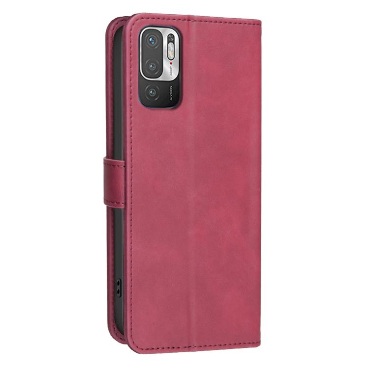 For Xiaomi Poco M3 Pro Solid Color Calfskin Texture RFID Vegan Leather Phone Case