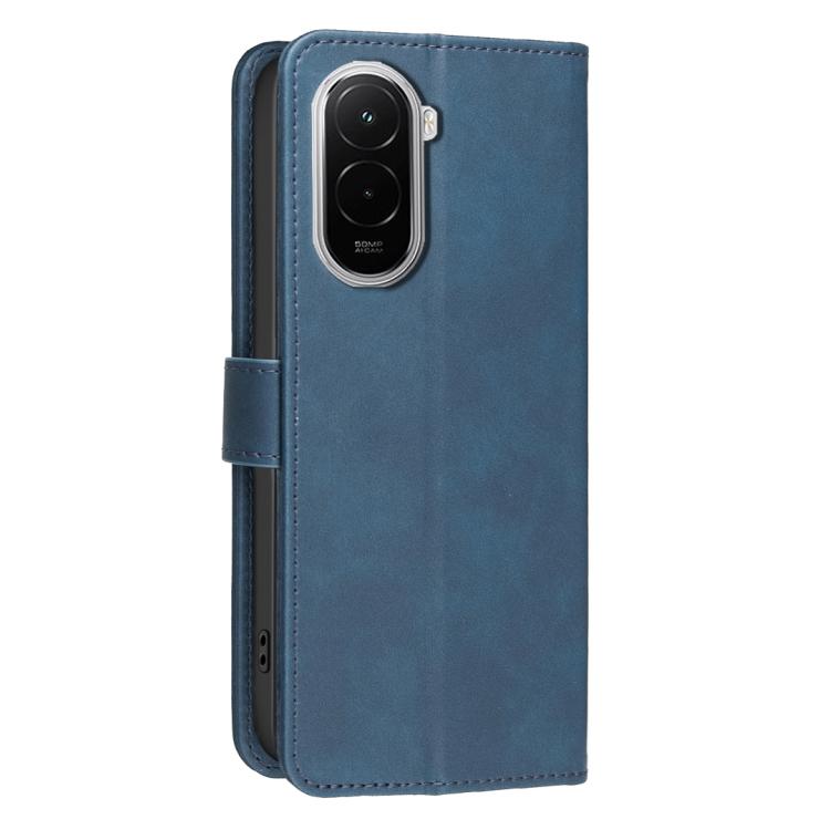 For Xiaomi Poco M7 4G 169mm Solid Color Calfskin Texture RFID Vegan Leather Phone Case