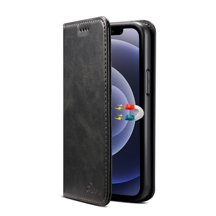 For iPhone 12 / 12 Pro Calf Texture Horizontal Flip Leather Case with Holder & Card Slots & Wallet