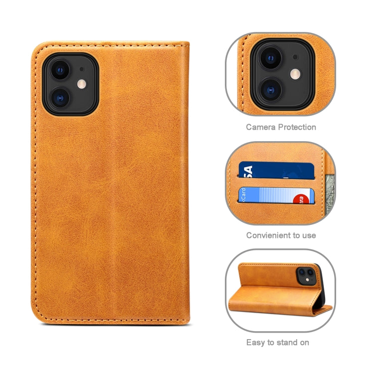 For iPhone 12 Pro Max Calf Texture Horizontal Flip Leather Case with Holder & Card Slots & Wallet