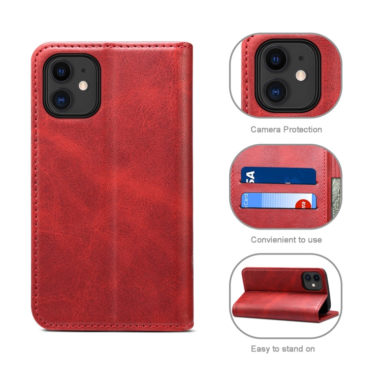 For iPhone 12 Pro Max Calf Texture Horizontal Flip Leather Case with Holder & Card Slots & Wallet