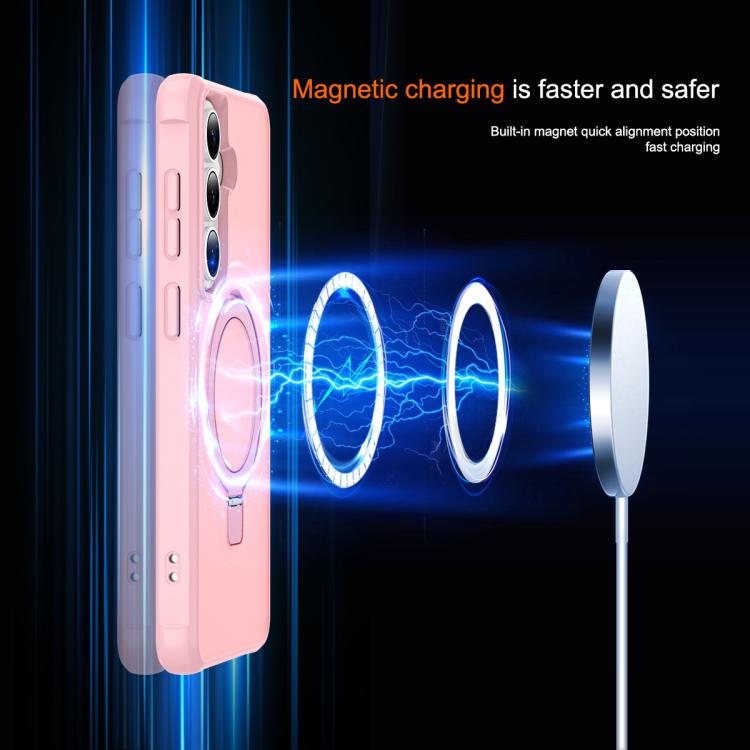 For Samsung Galaxy S26 5G TPU+PC MagSafe Magnetic Holder Phone Case