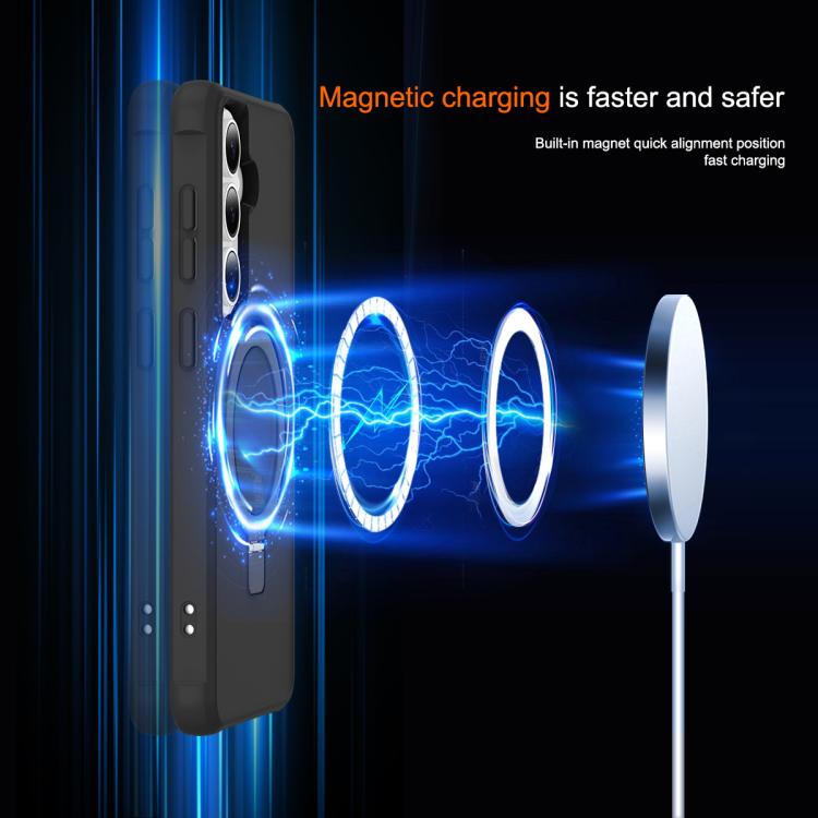 For Samsung Galaxy S26 5G TPU+PC MagSafe Magnetic Holder Phone Case