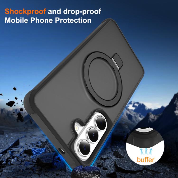 For Samsung Galaxy S26 5G TPU+PC MagSafe Magnetic Holder Phone Case