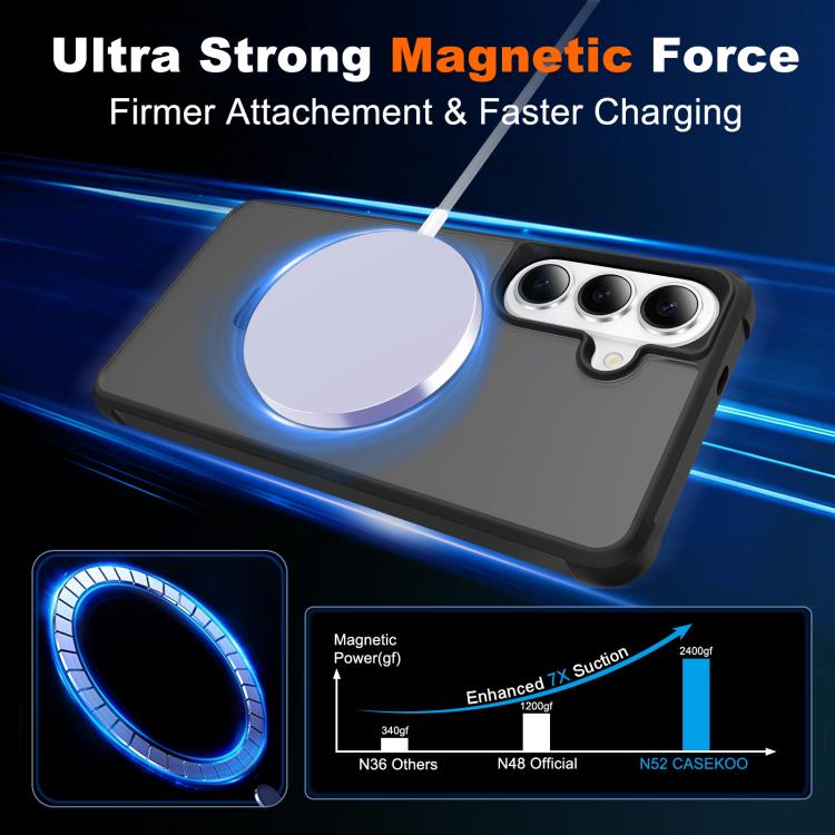 For Samsung Galaxy S26 5G TPU+PC MagSafe Magnetic Holder Phone Case