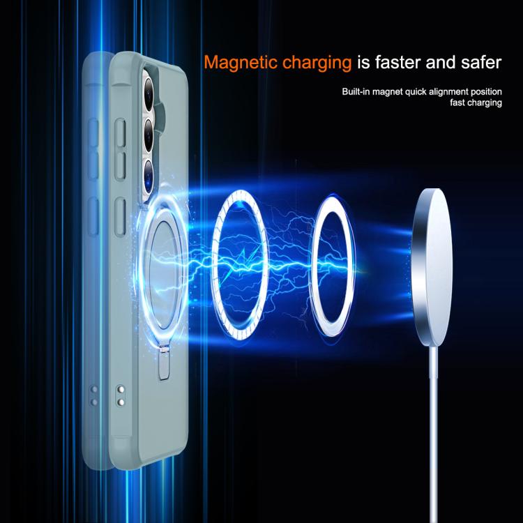 For Samsung Galaxy S26 5G TPU+PC MagSafe Magnetic Holder Phone Case