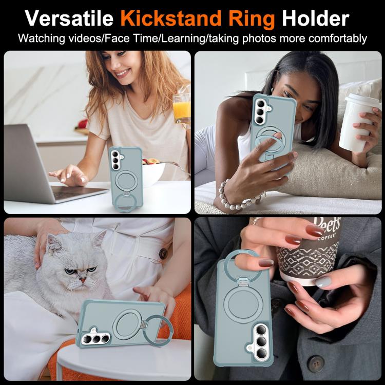 For Samsung Galaxy S26 5G TPU+PC MagSafe Magnetic Holder Phone Case