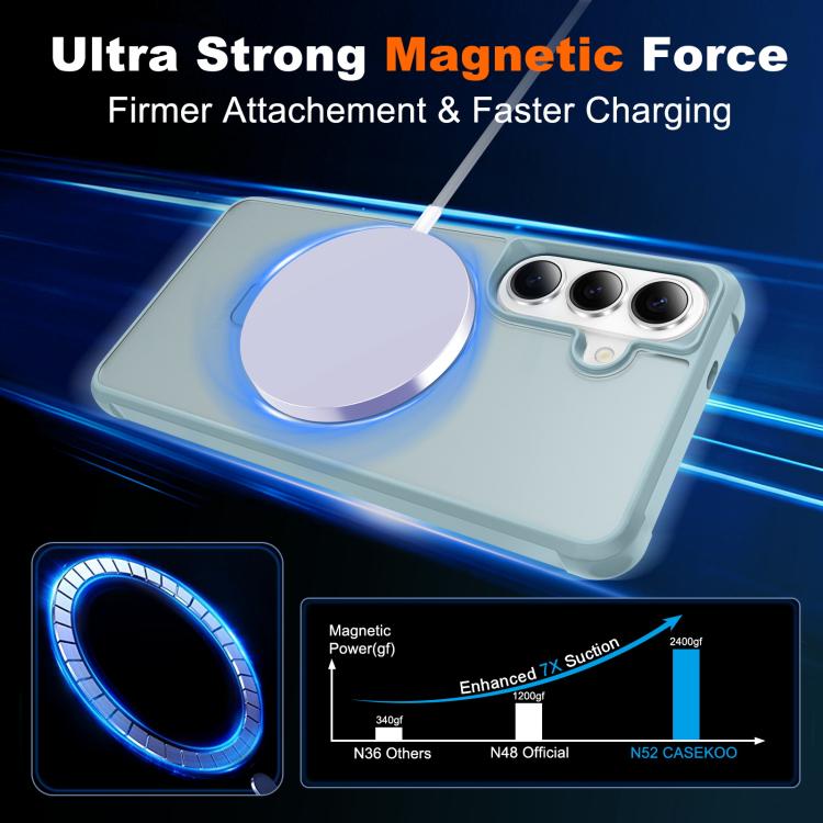 For Samsung Galaxy S26 5G TPU+PC MagSafe Magnetic Holder Phone Case