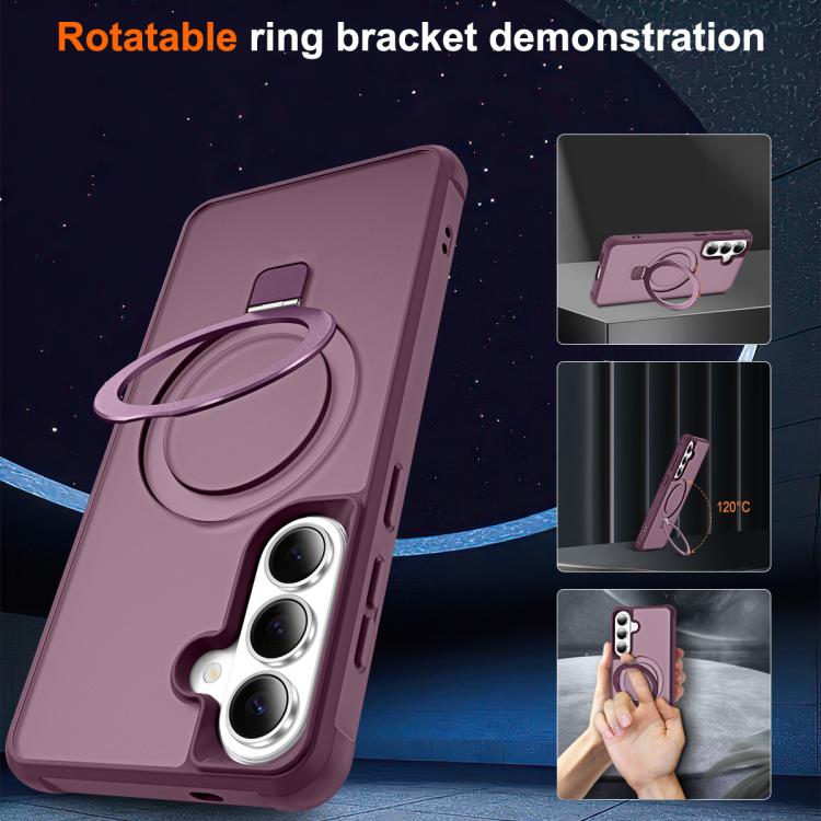 For Samsung Galaxy S26 5G TPU+PC MagSafe Magnetic Holder Phone Case