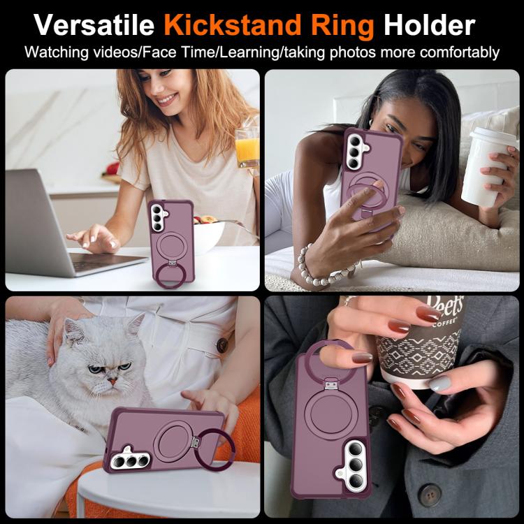For Samsung Galaxy S26 5G TPU+PC MagSafe Magnetic Holder Phone Case