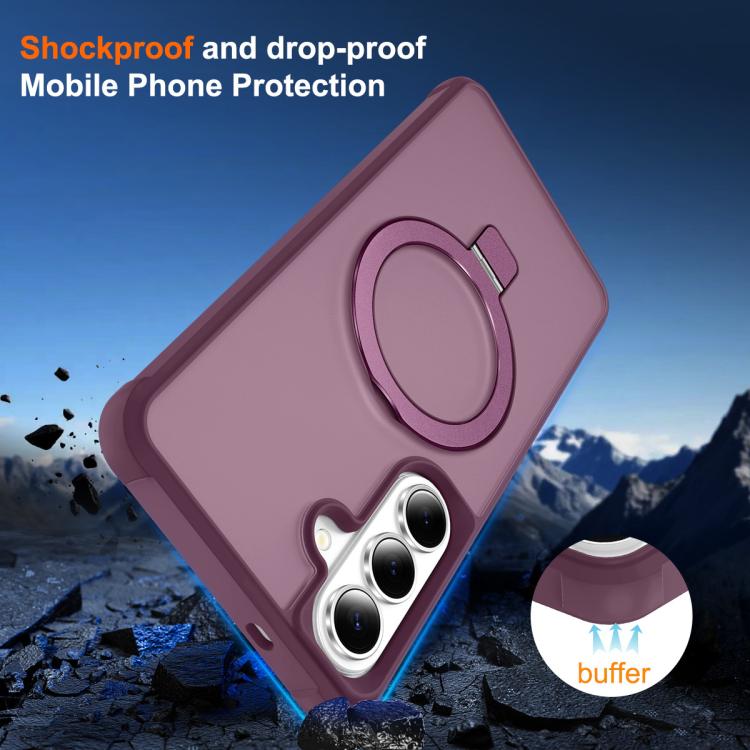 For Samsung Galaxy S26 5G TPU+PC MagSafe Magnetic Holder Phone Case