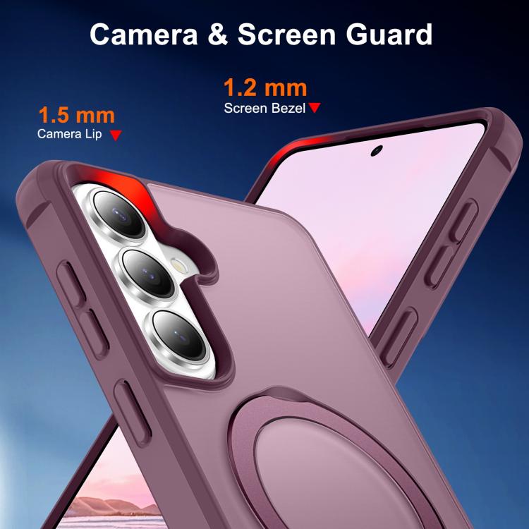 For Samsung Galaxy S26 5G TPU+PC MagSafe Magnetic Holder Phone Case