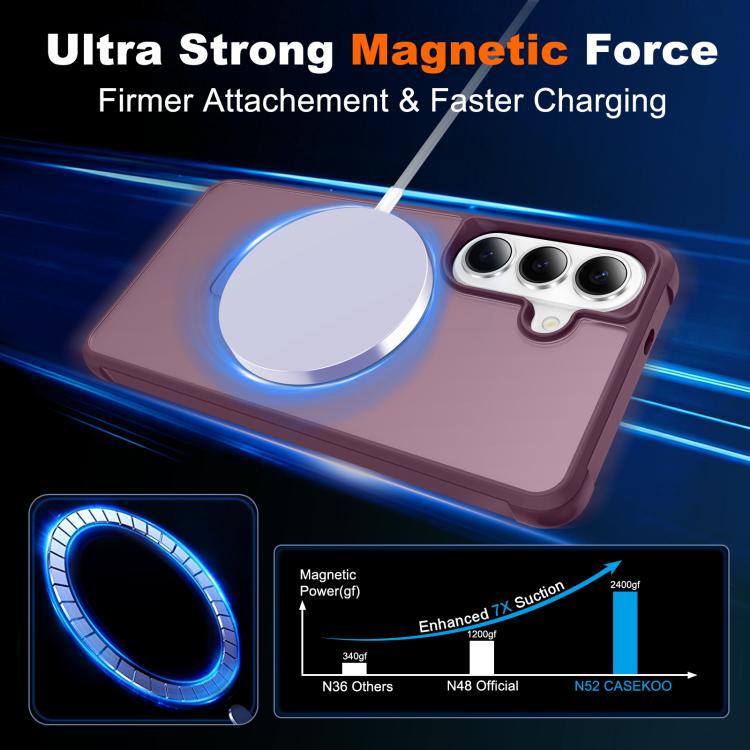 For Samsung Galaxy S26 5G TPU+PC MagSafe Magnetic Holder Phone Case