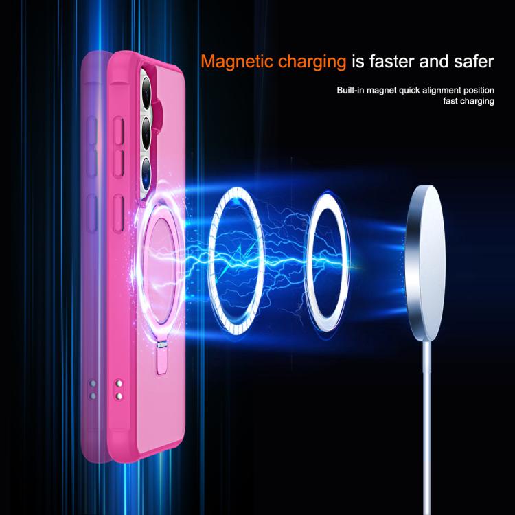 For Samsung Galaxy S26 5G TPU+PC MagSafe Magnetic Holder Phone Case