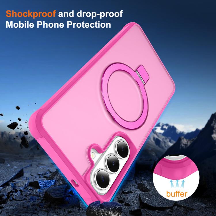 For Samsung Galaxy S26 5G TPU+PC MagSafe Magnetic Holder Phone Case