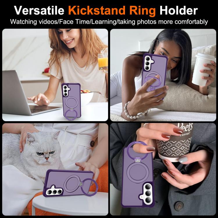 For Samsung Galaxy S26 5G TPU+PC MagSafe Magnetic Holder Phone Case